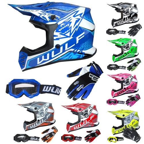 Casco motocross bambino junior